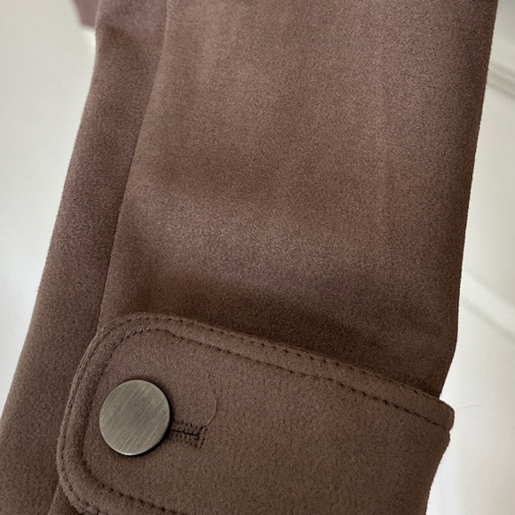 NWT, Tahari Suede Jacket, Dark Cocoa/Brown, S/P - Picture 9 of 10